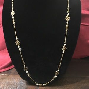 Gold tone necklace 31”